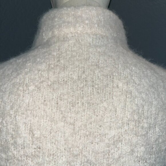 MADEWELL ALPACA BLEND CREAM TURTLE NECK NUBBY KNIT SWEATER - EUC - SIZE S - Picture 6 of 14